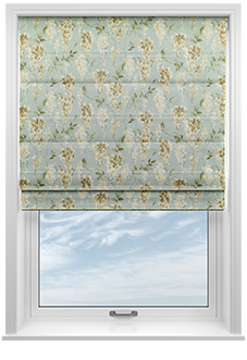 Wisteria Silk, Subtle Blue - Twist&Fit Roman Blind